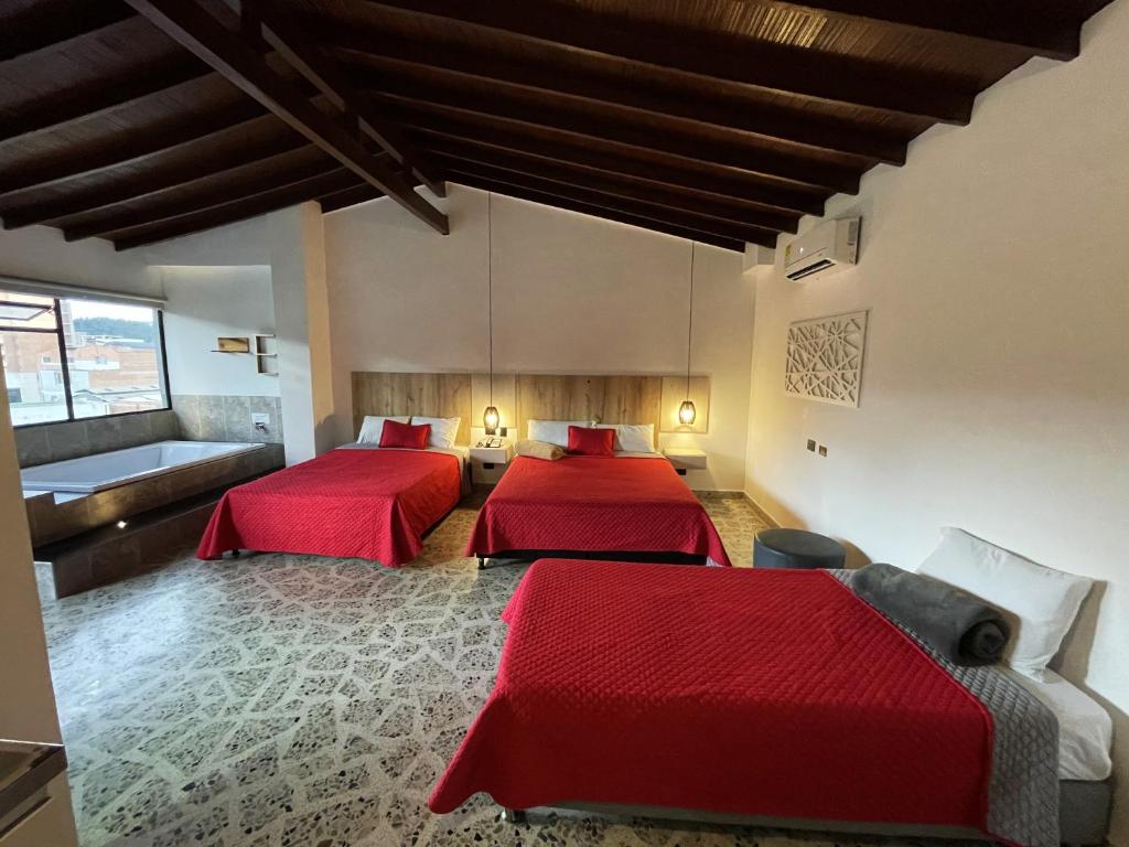 Postel nebo postele na pokoji v ubytování Hotel Ofix