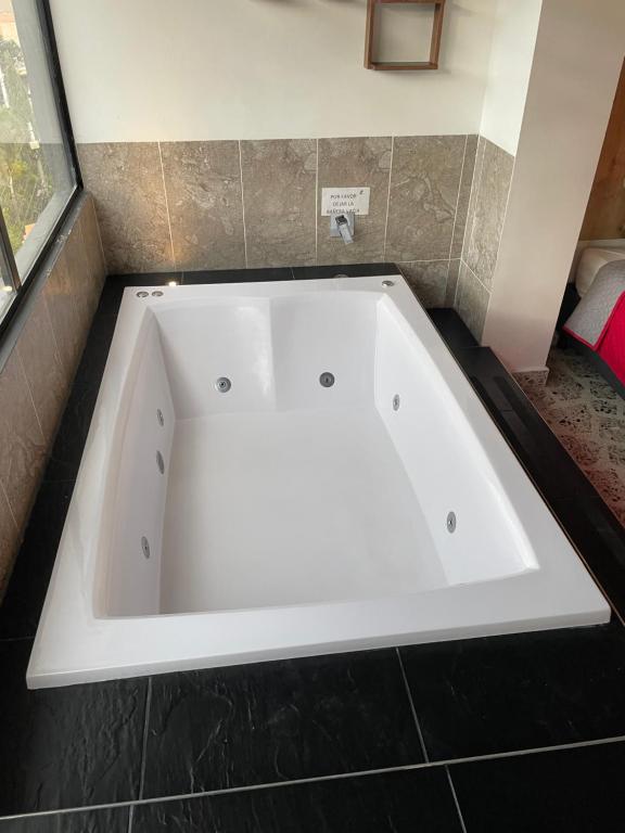 Koupelna v ubytování Hotel Ofix
