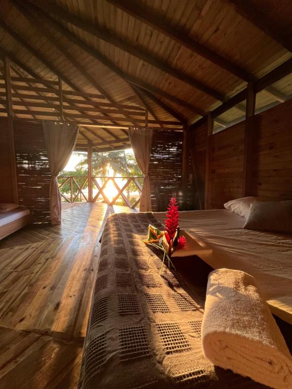 Posezení v ubytování Popochos Beach Eco Lodge