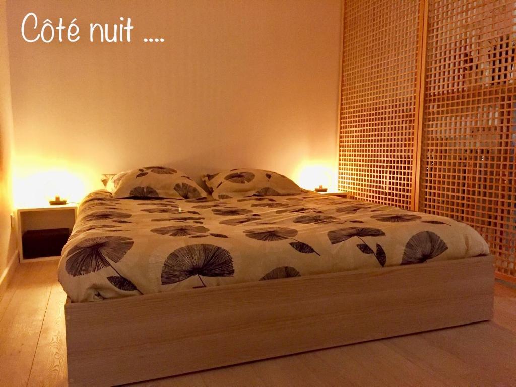 Postel nebo postele na pokoji v ubytování Suite privée - tout équipé