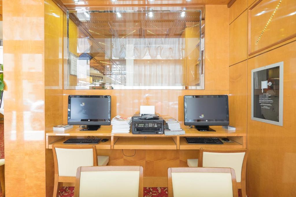 TV a/nebo společenská místnost v ubytování Hotel Teco