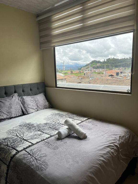 Postel nebo postele na pokoji v ubytování HOTEL BS