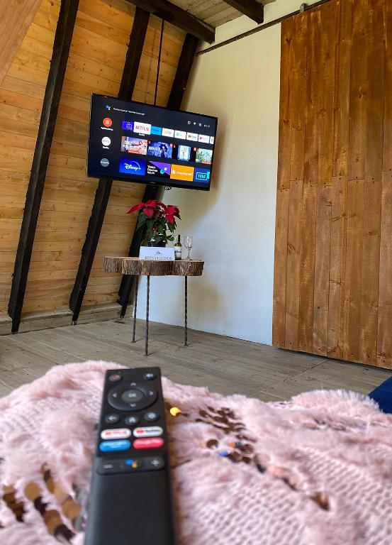 TV a/nebo společenská místnost v ubytování Chapola Home