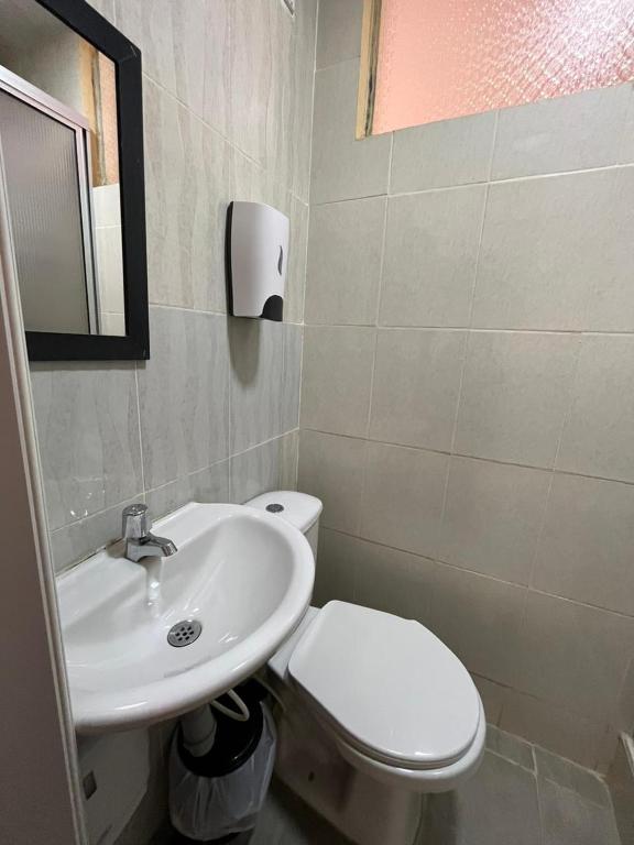 Koupelna v ubytování HOTEL BS