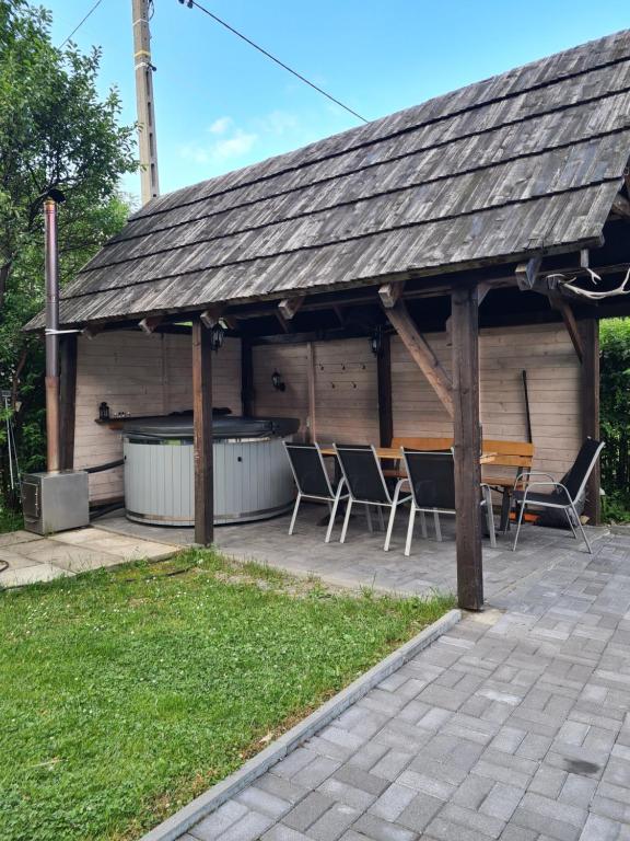 Vonkajšia záhrada v ubytovaní Domek Domino