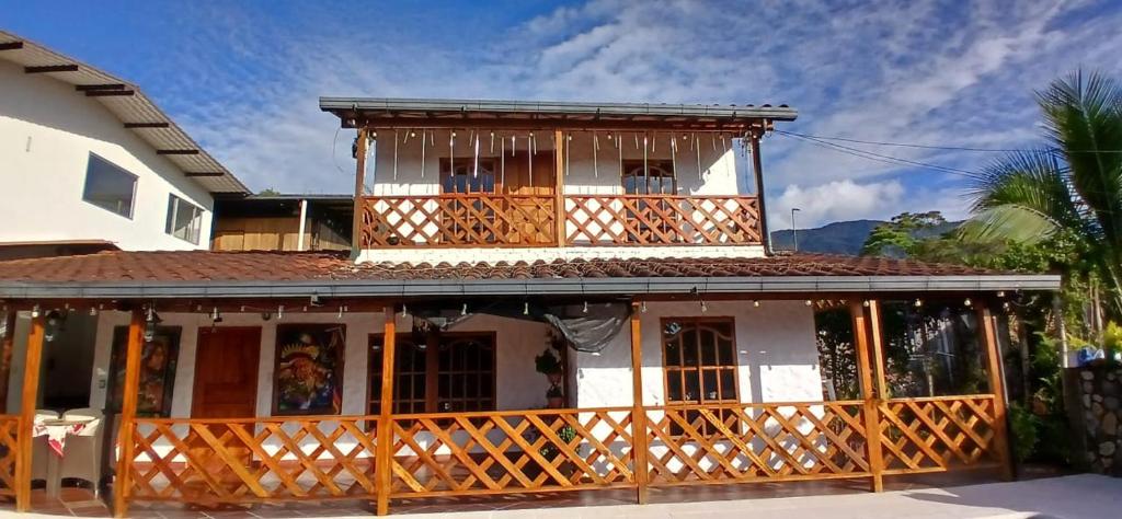 Budova, kde se bed and breakfast nachází