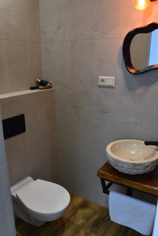 Koupelna v ubytování Apartmány Žakovce & SPA