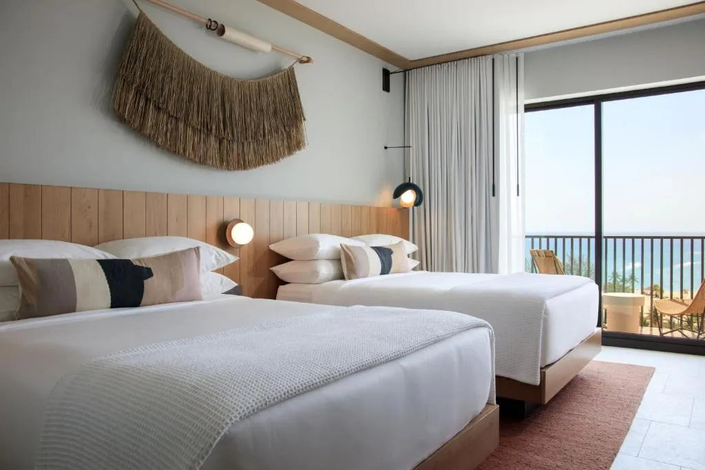 Premium Queen Room with Two Queen Beds and Ocean View