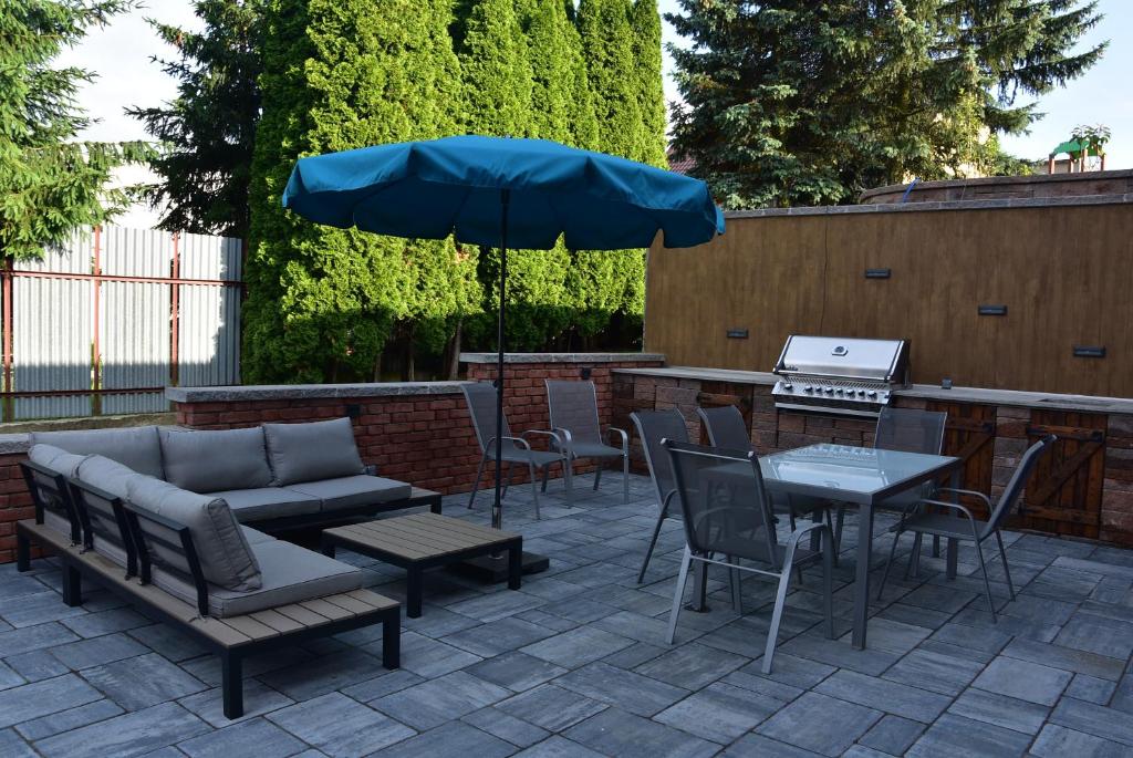 Patio nebo venkovní prostory v ubytování Apartmány Žakovce & SPA