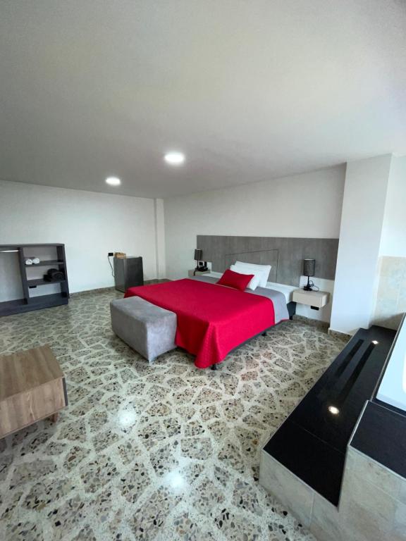 Kuchyň nebo kuchyňský kout v ubytování Hotel Ofix