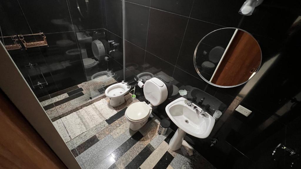 Et badeværelse på Complejo Categoría Patagonia