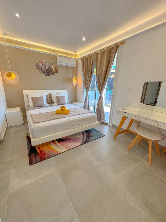 Postel nebo postele na pokoji v ubytování Villa Diamond