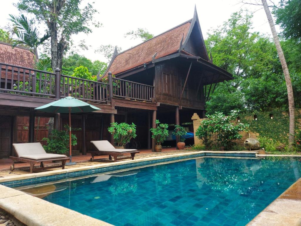Bazén v ubytování Mekong Villas nebo v jeho okolí