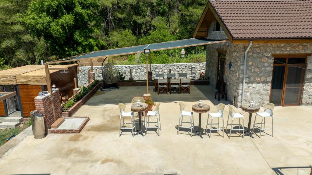 Balkón nebo terasa v ubytování Sora No Mori Village