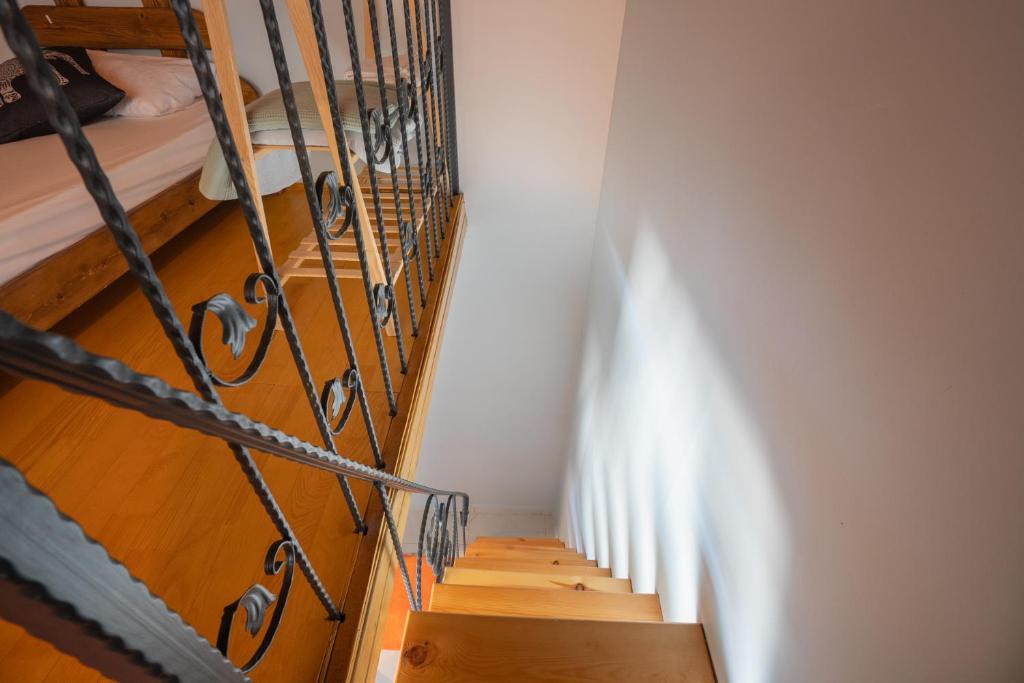 Postel nebo postele na pokoji v ubytování Sora No Mori Village