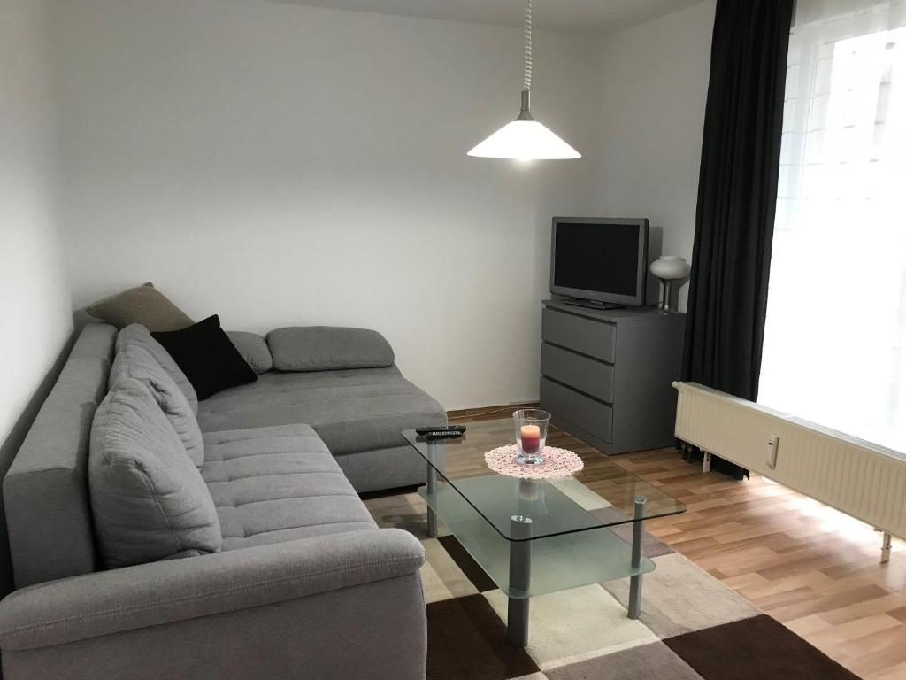 Et opholdsområde på Ferienwohnung Am Goldenen Löwen