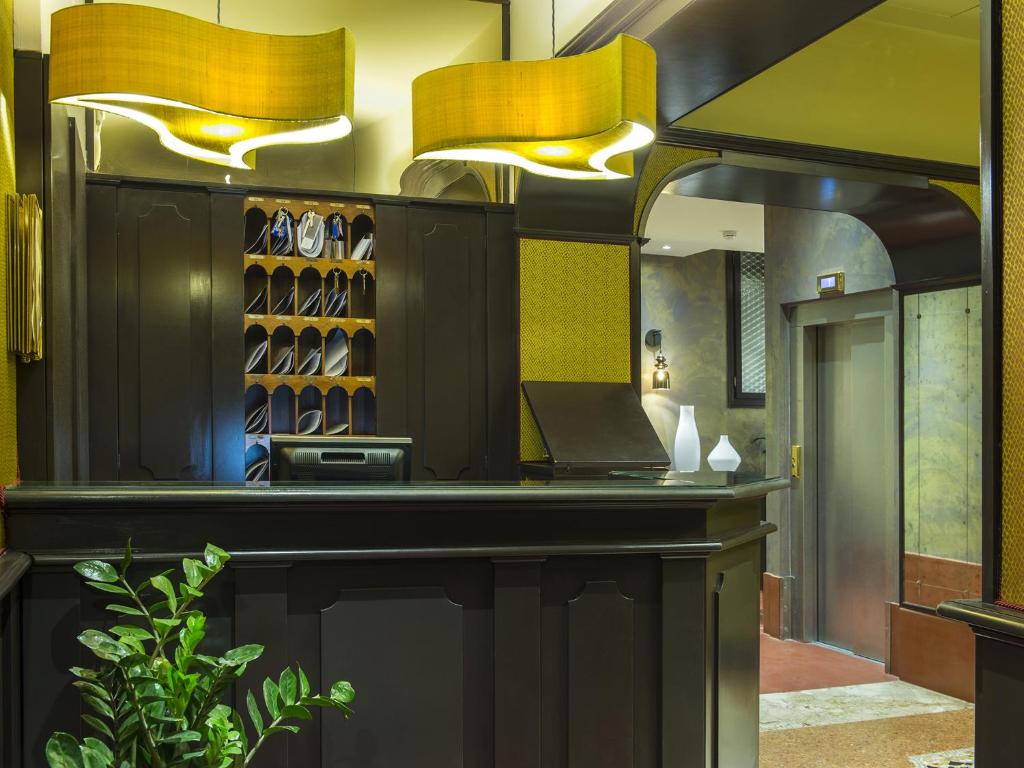 Kuchyň nebo kuchyňský kout v ubytování Hotel Campiello