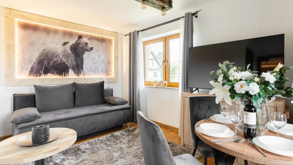 Posedenie v ubytovaní Aparthotel Delta Białka