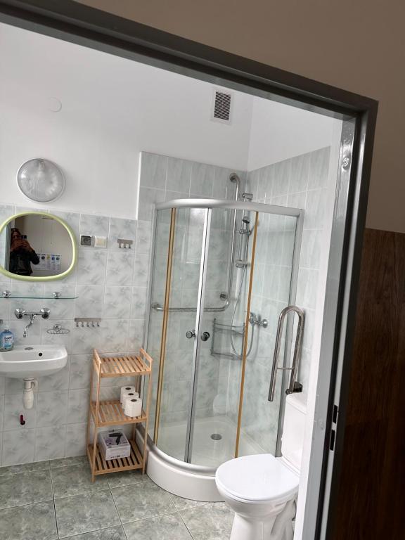 Kúpeľňa v ubytovaní Apartament, Pokoje Koniczynka
