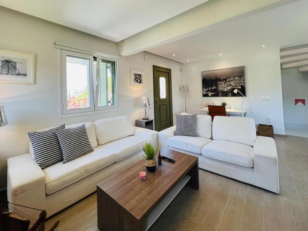 Posedenie v ubytovaní Lefkada Beach Villa