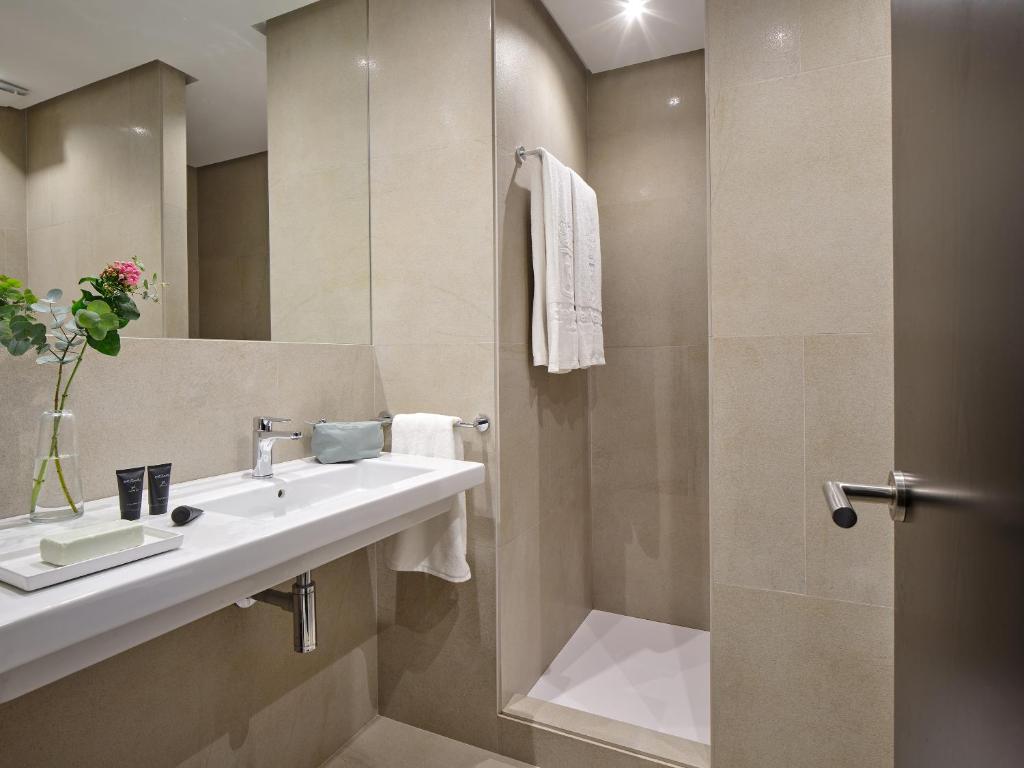 Koupelna v ubytování Hotel Fernando III