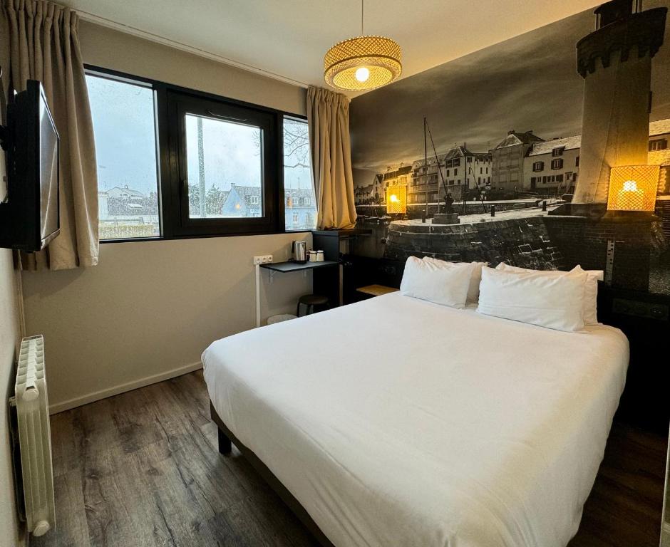 Brit Hotel Saint-Nazaire Centre - Chambre Double - Accès Personnes Handicapées