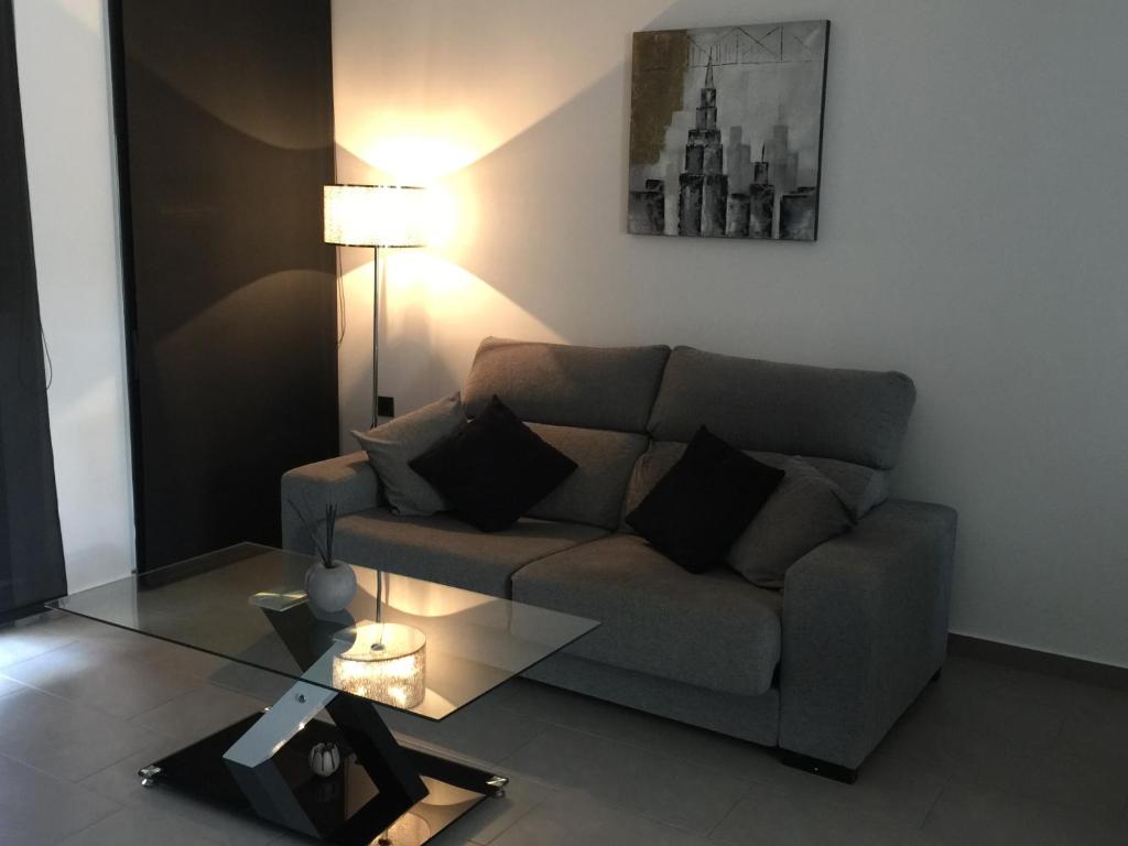 Posezení v ubytování Apartment OasisBeach La Zenia