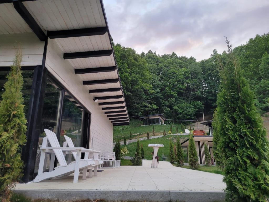 Zahrada ubytování Cabanele din Valea Ursului