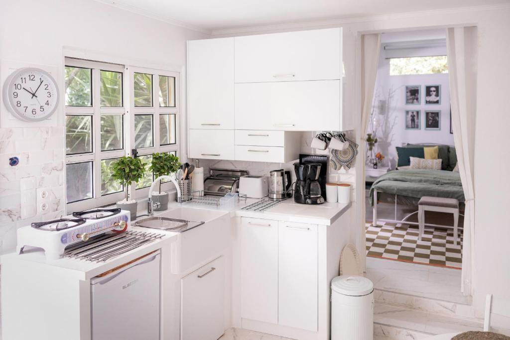Kuchyň nebo kuchyňský kout v ubytování Gardenhouse