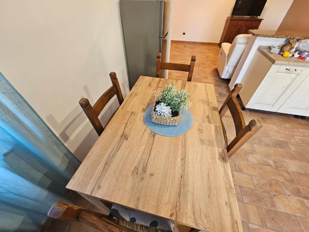 Kuchyň nebo kuchyňský kout v ubytování Appartamento Azzurro Mare