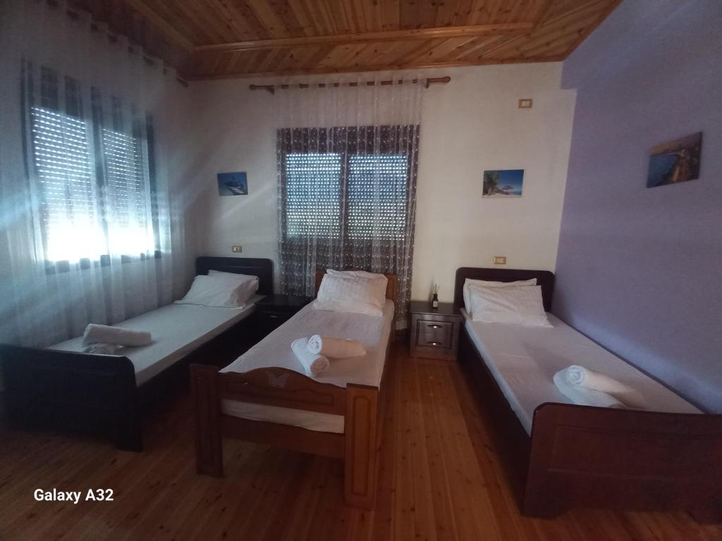 Postel nebo postele na pokoji v ubytování Villa Orhan Lazarat
