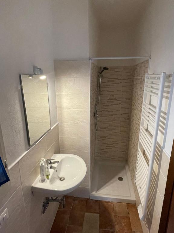 Koupelna v ubytování Locanda Francescana