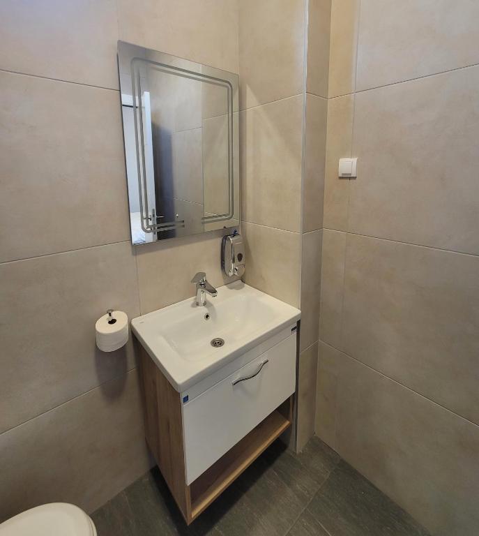 Koupelna v ubytování MD Apartmants