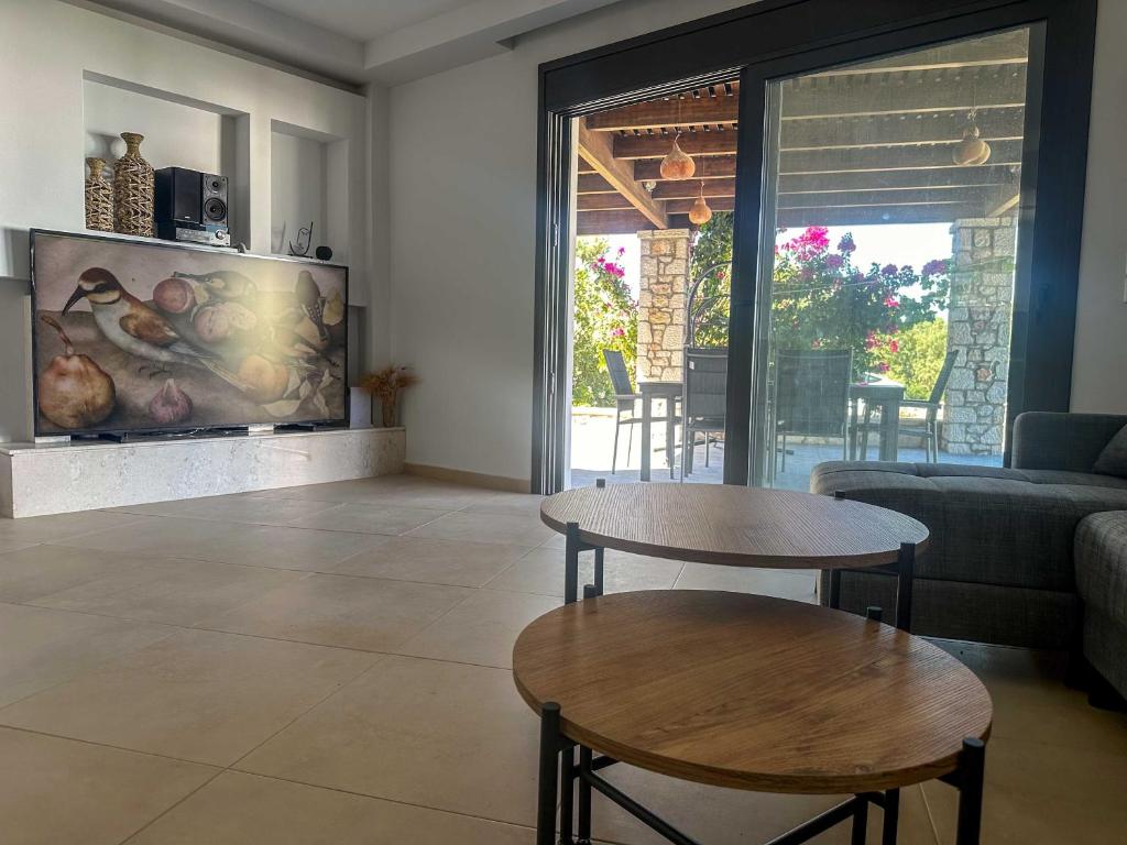 Posezení v ubytování Villa Solmar Rhodes