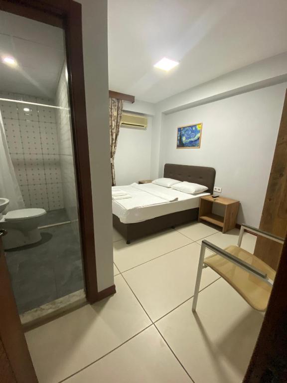 Postel nebo postele na pokoji v ubytování Yeşilyurt otel
