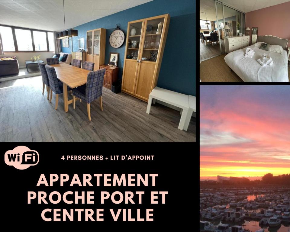 Photo de la galerie de l'établissement Azurite, Appt calme avec vue sur le port, à Courseulles-sur-Mer