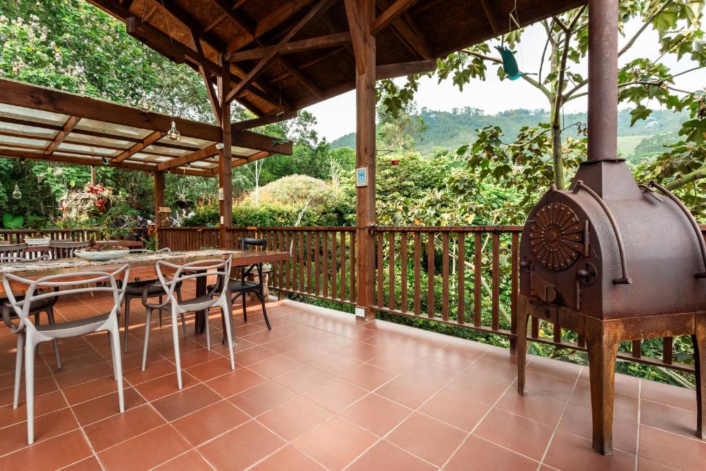 Balkón nebo terasa v ubytování Tominejo Ecolodge - Casas en los árboles