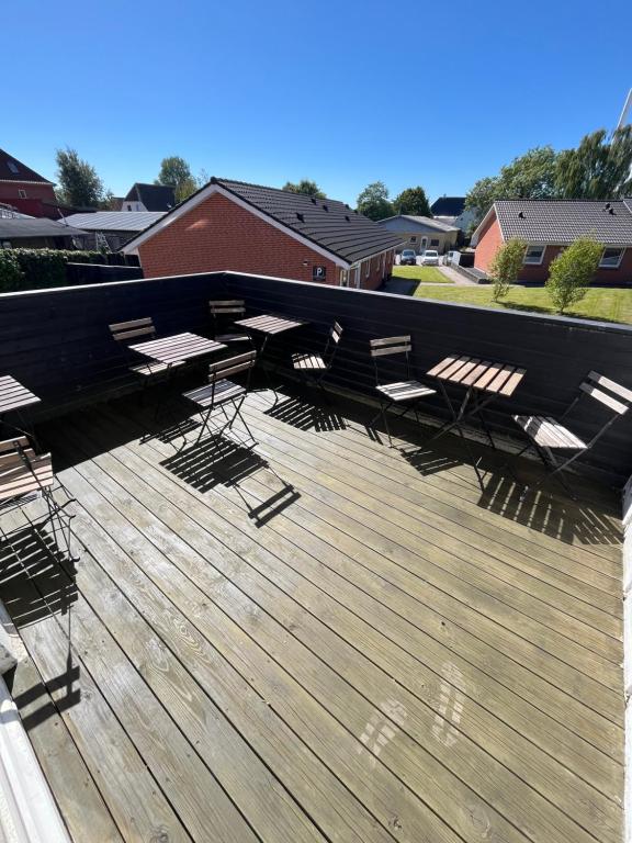 Balkón nebo terasa v ubytování Folsted - Værelse 201 fri parkering