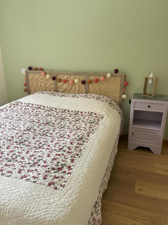 Postel nebo postele na pokoji v ubytování Gîte Valla