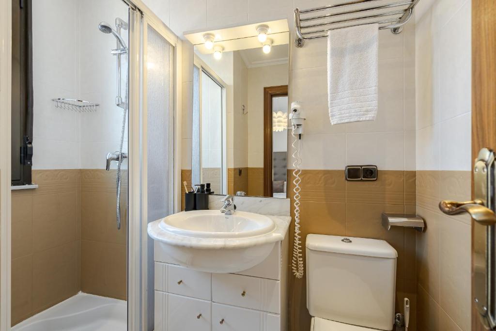 Koupelna v ubytování Hotel Eurowest