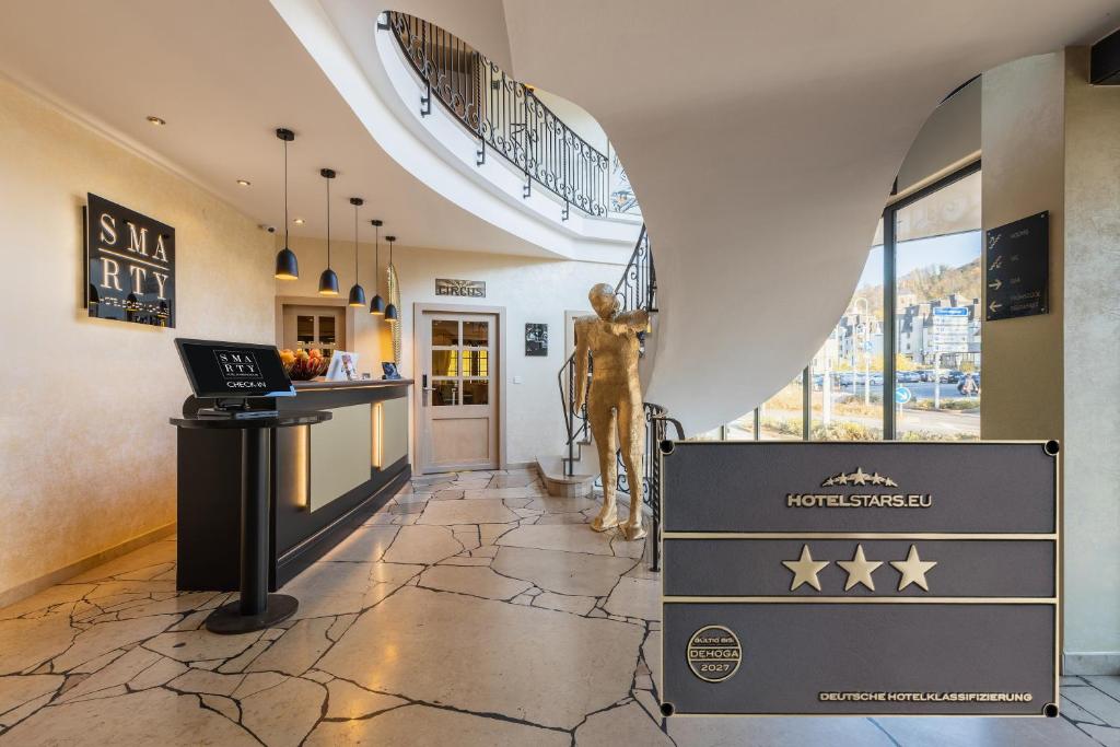 Kuchyň nebo kuchyňský kout v ubytování SMARTY Hotel Euler Homburg, Saar - KONTAKTLOSER SELF CHECK-IN
