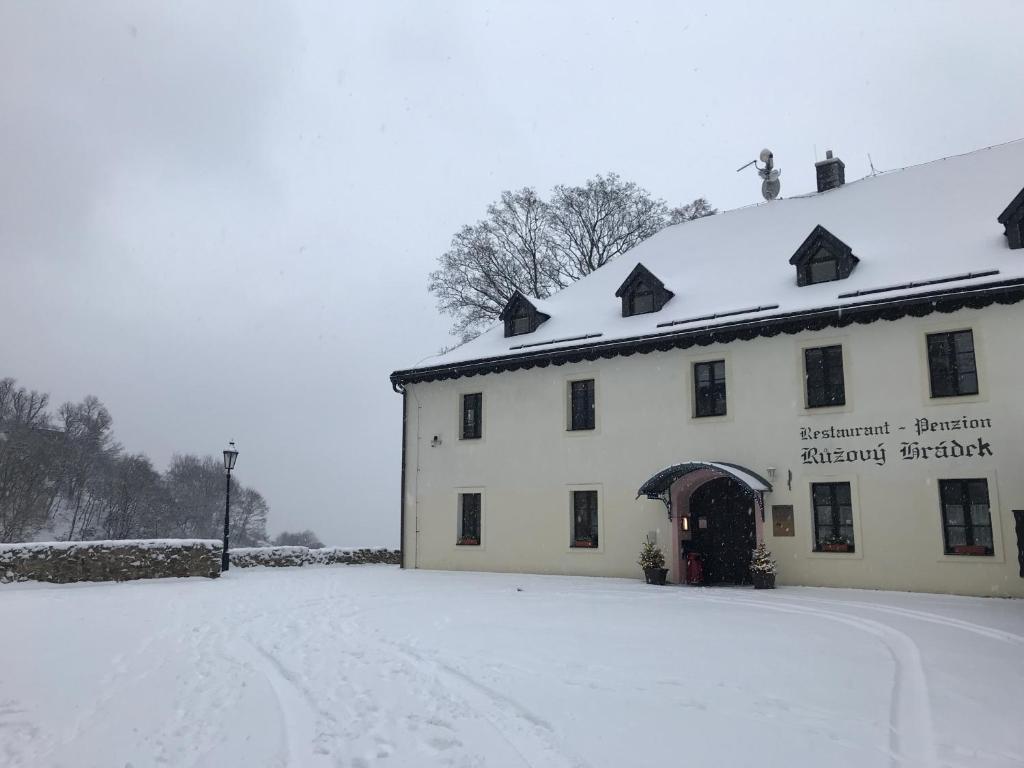 Hrad Krupka v zimě