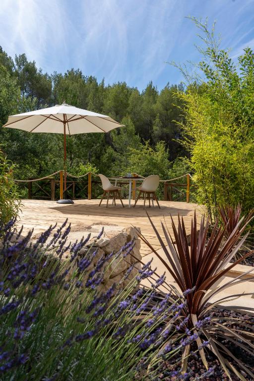 Zahrada ubytování Juste en Provence