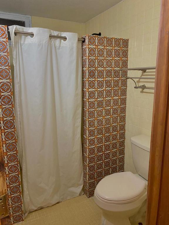 Koupelna v ubytování Hotel Socavon