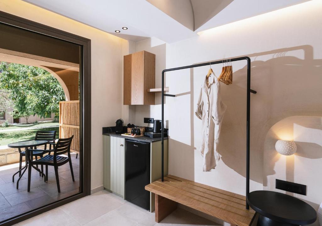 Kuchyň nebo kuchyňský kout v ubytování Idi Hotel