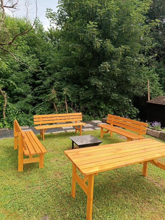 Zahrada ubytování Chalupa u Kuby