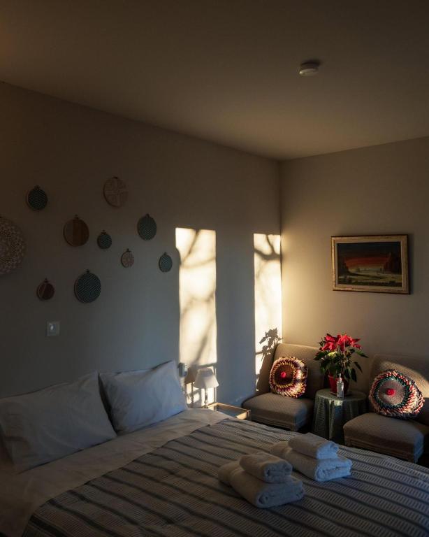 Posteľ alebo postele v izbe v ubytovaní Stagiates Guest House at Pelion