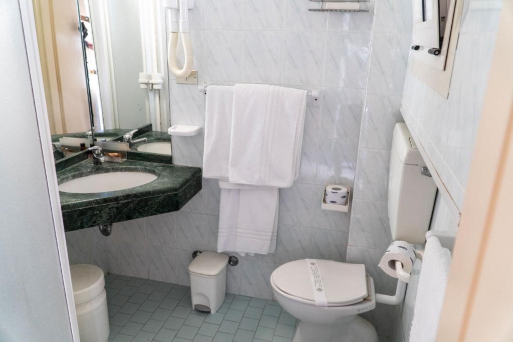 Koupelna v ubytování Hotel Cinzia