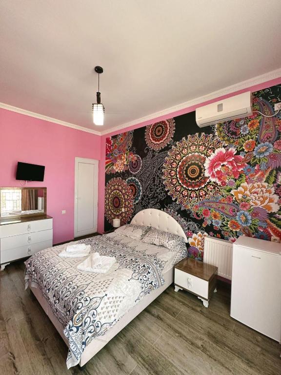 Postel nebo postele na pokoji v ubytování Sofia House