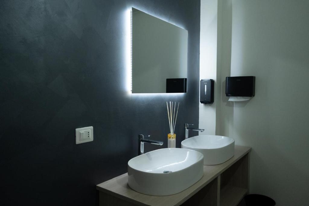 Koupelna v ubytování Hotel Diadema